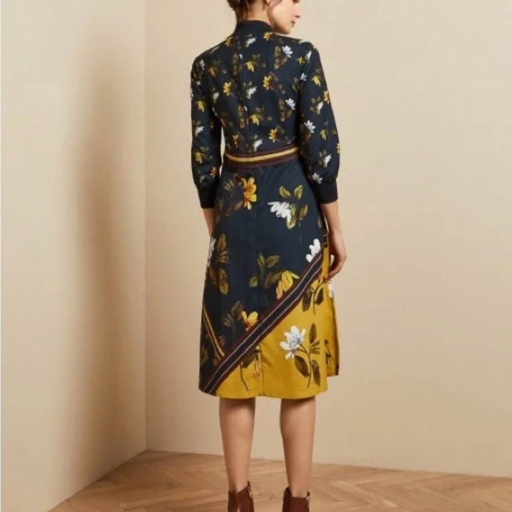 SOLD 🌟HOST PICK🌟 NWOT Ted Baker London Savanna Neck Midi Dress  size 1🍁 - Picture 3 of 6
